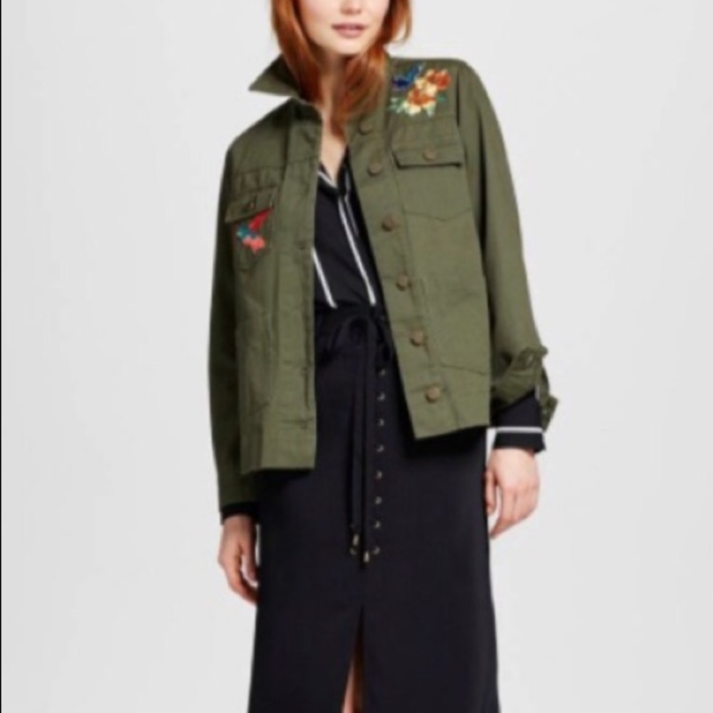 Who What Wear Embroidered Jacket